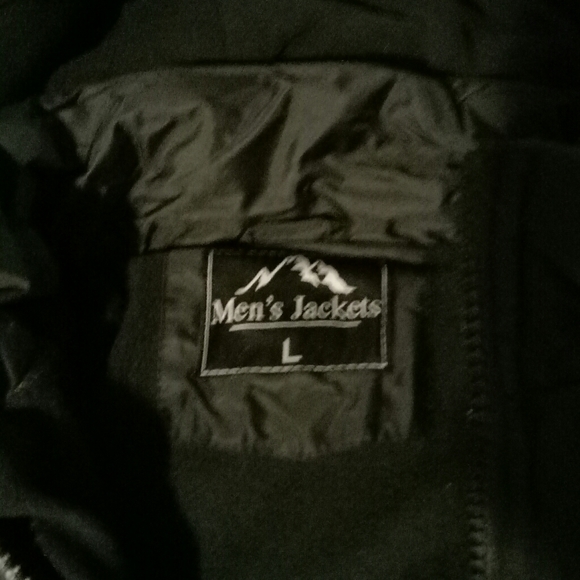 Fleece lined men's jacket removable hood L - Picture 5 of 12
